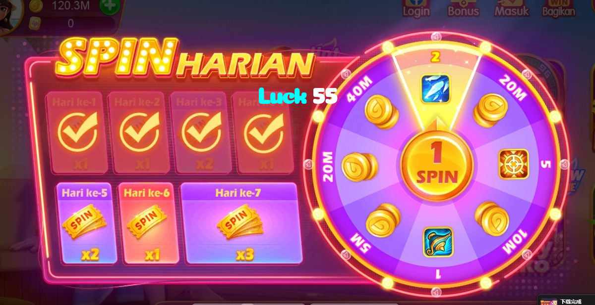 available types of Luck 55 bet including pre-match live express and system bets